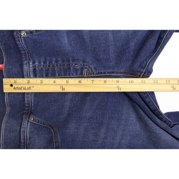 Spanx Women's 20203R Distressed Ankle Skinny Jeans Medium Blue Sz L - Picture 5 of 11